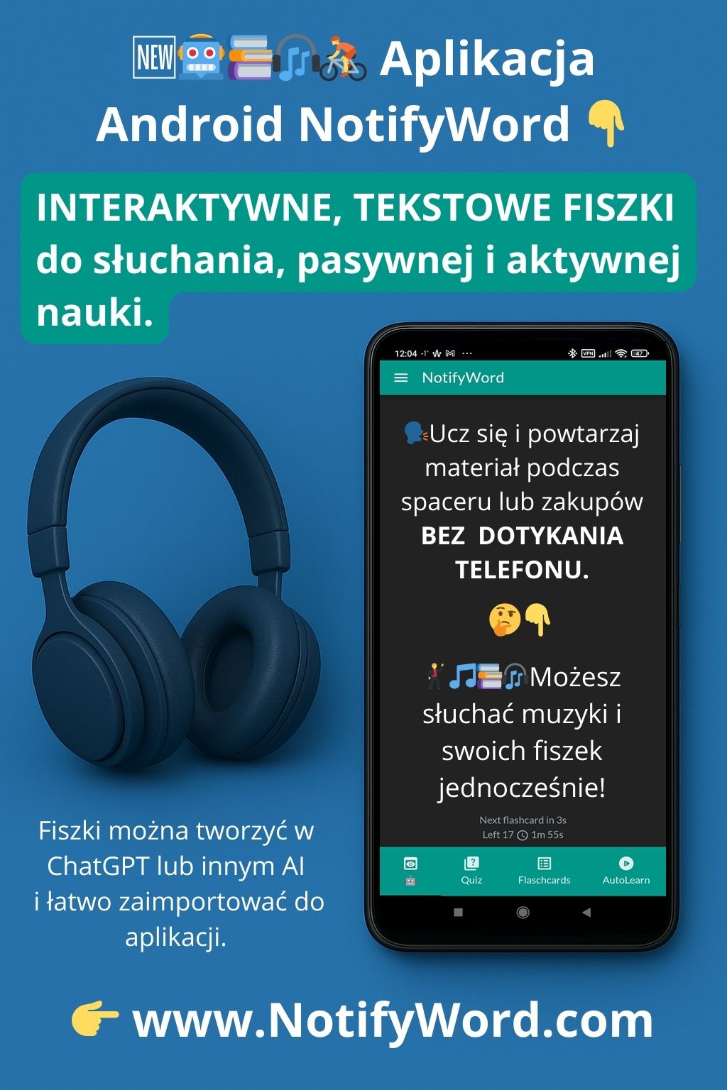 INTERAKTYWNE, TEKSTOWE FISZKI do słuchania, pasywnej i aktywnej nauki.